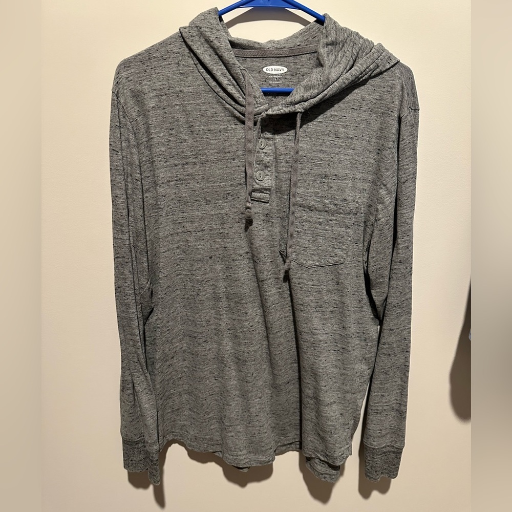 Men’s Large Old Navy Hooded Henley